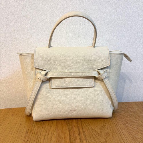 White celine belt - celine, nano