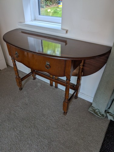 Antique demi lune drop leaf - lune,