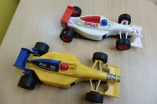 2 VERY GOOD SCALEXTRIC HORNBY RACING CARS AVON & SALLY FERRIES COMPLETE
