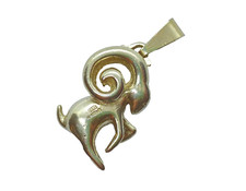 Vintage Solid 925 Silver Toye, Kenning & Spencer Ram Pendant 10.4 grams