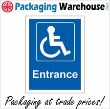 VE126 DISABLED ENTRANCE SIGN