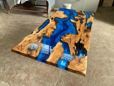 Blue Epoxy Table for Dining