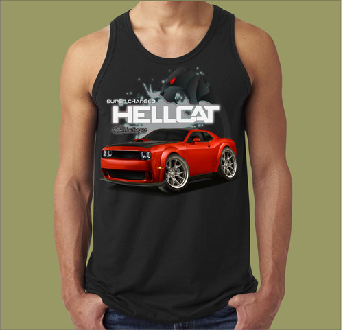 Supercharged hellcat singlet - hellcat,