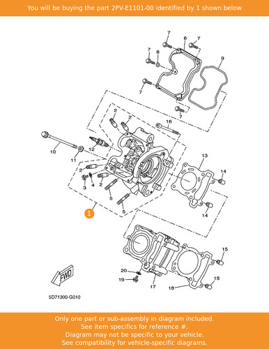 Yamaha cylinder head - cylinder,