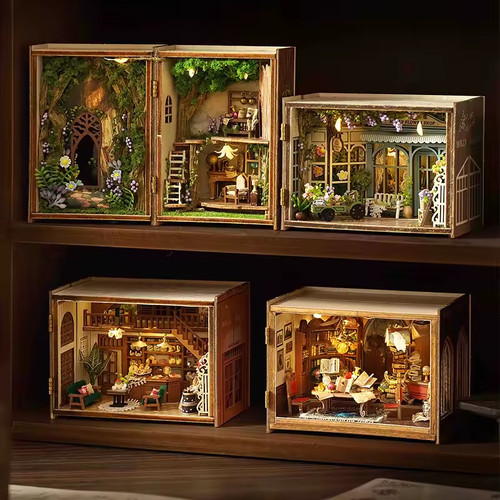 Diy miniature doll house - doll, 3d