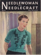 Needlewoman & Needlecraft magazine No. 44 - Embroidery, knitting inc transfer