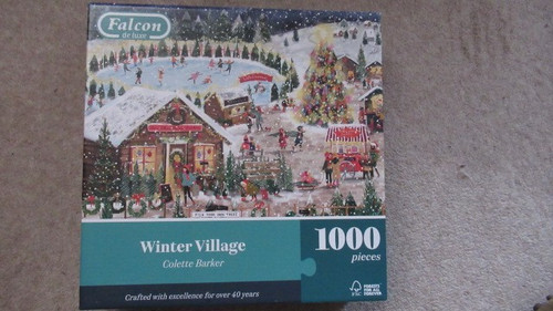 Falcon jigsaw winter - jigsaw, "winter