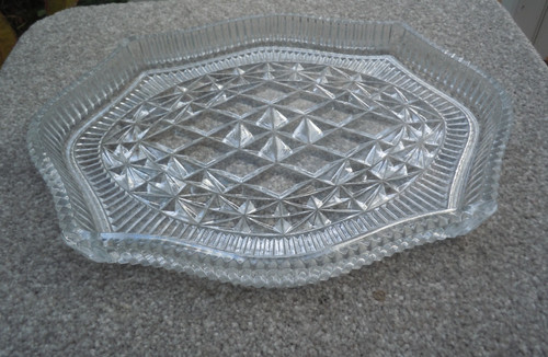 Vintage clear glass vanity - vintage,