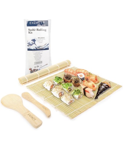 Sushi rolling mat kit 4pcs - kit,