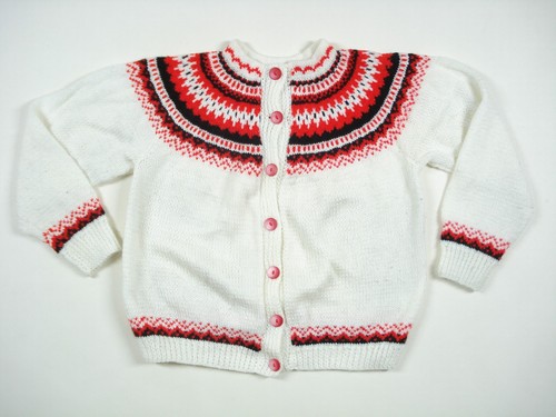 Hand knitted vintage fairisle - knitted,