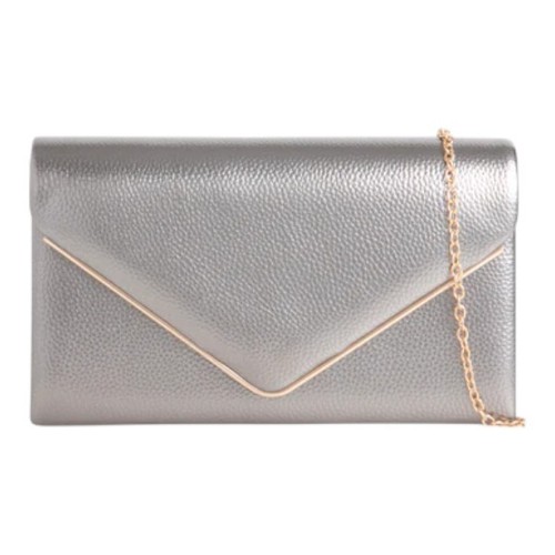 Ladies faux leather clutch bag - ladies,