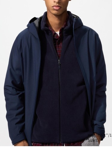 Uniqlo blocktech parka cut - parka, 3d