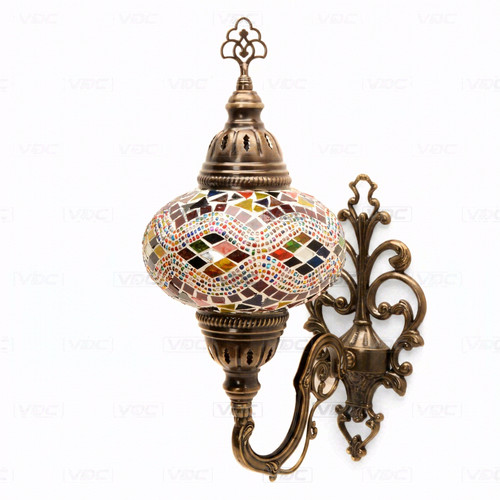 Multicolor turkish mosaic wall - multicolor,