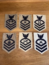 WW2 US Navy Petty Officer Badge / Patch Rare X6 Joblot / Bundle 