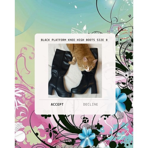 Black platform knee - platform,