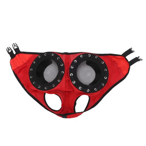 Detachable red horse goggles - horse,
