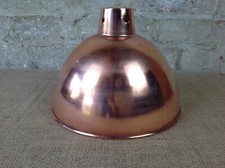 Industrial style Pendant Hanging Light Shade polished Copper 215mm