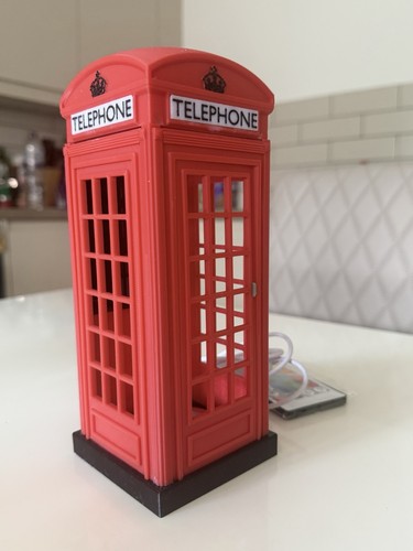 Lamp red british telephone - british,