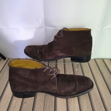 Brown suede chukka - brown, mens