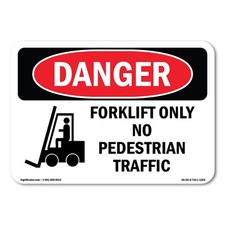 Forklift Only No Pedestrian