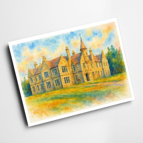 Print dalmore house - print,