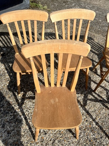 Pine dining chairs - chairs, set
