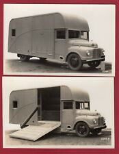 2 Horsebox Lorry Advertising Coachbuilding RP pcs unused AN395