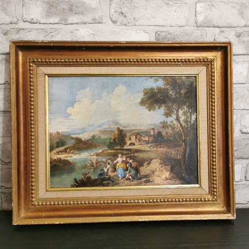 Vintage oil painting canvas - oil,
