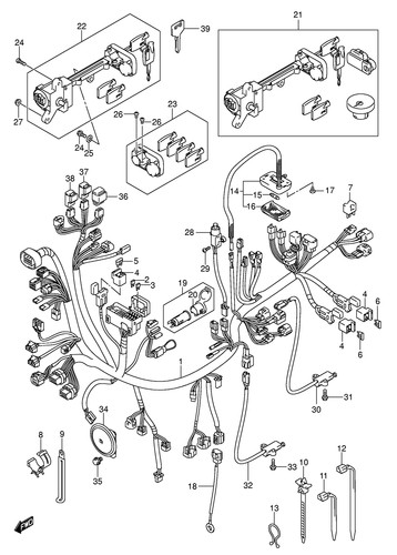 Suzuki genuine clamp - suzuki, 95mm