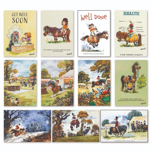 Thelwell pony greeting card - pony,