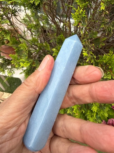 Angelite healing crystal wand - angelite,