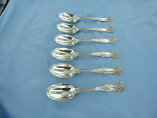 AN ANTIQUE SET OF SIX STERLING