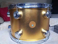 Vintage Hayman Vibrasonic 13"x 9" Tom In Gold Ingot Wrap. 1970s.