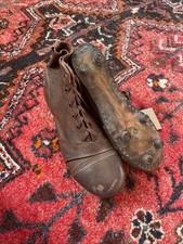 Vintage Leather Football Boots Brown