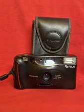 Fuji DL-25N Vintage 35mm Film Point and Shoot Camera Black - Tested & Working