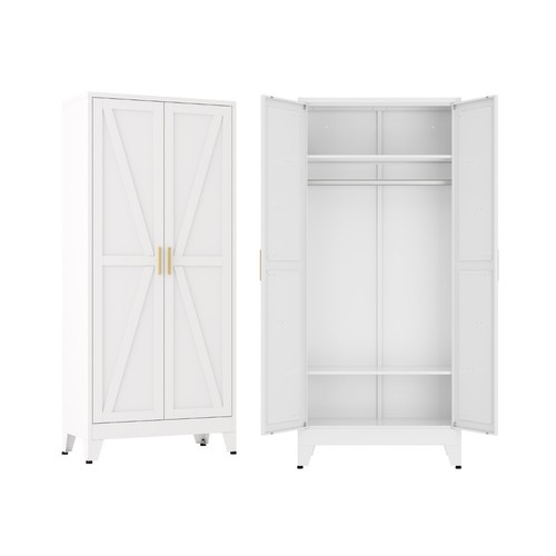 Metal armoire wardrobe closet - armoire,
