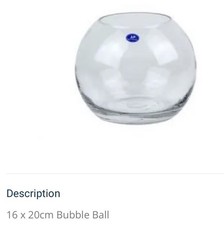 Wedding Glass Fish Bowl Centrepiece  10  Available