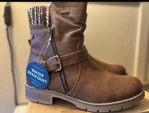 Pavers casual tan biker boots - casual,