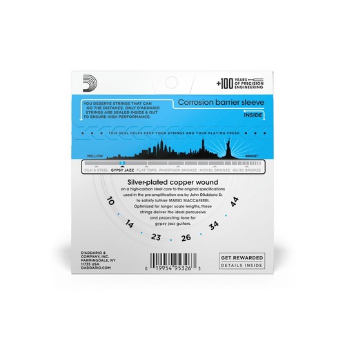 Addario gypsy jazz 44 - d'addario, 10/44