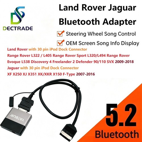 Bluetooth car adapter for - 5.2,