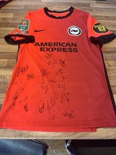 Match Worn Brighton & Hove Albion Shirt v Chelsea Carabao Cup Dahoud Signed