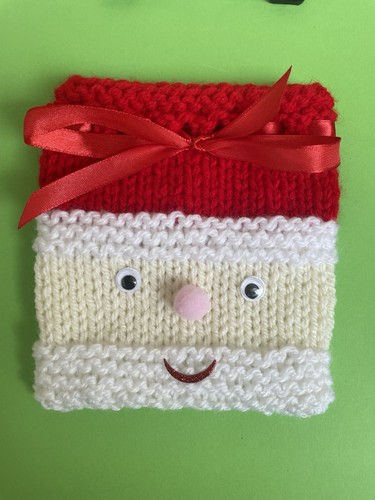 Handmade knitted mini santa - mini,