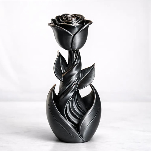Twisted rose sculpture - rose,