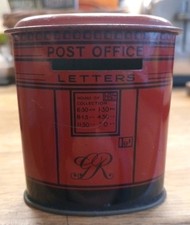 Vintage Chad Valley Metal Post Office Money Box Piggy Bank Made In England