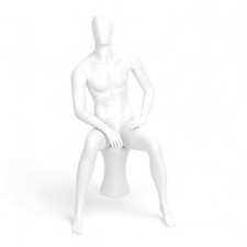 Male seated mannequin - seated,