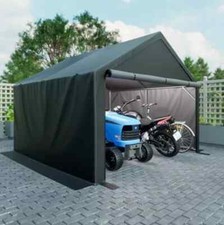 10x10 Shed Storage Outdoor Garden Garage Gazebo Tent Log Carport Canopy Car Bike