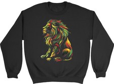 Rasta Lion Sweatshirt Mens