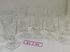 Vintage etched wine - 10,