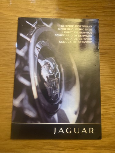 Jaguar service book stamped - jaguar,