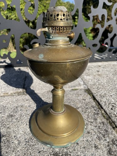 Antique brass oil kerosene - brass,